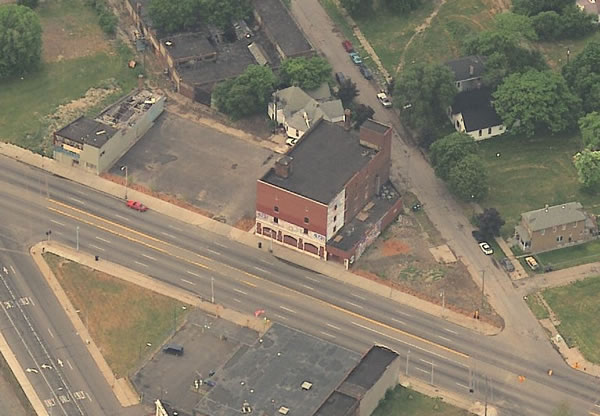 Strand Theatre - Aerial Birds Eye (newer photo)